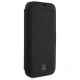 Mercedes dėklas iPhone 16 Pro Max telefonui MB Waves Leather, juodas