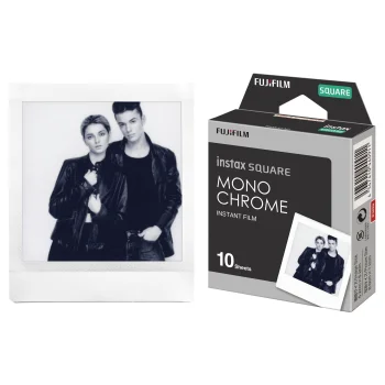 Fujifilm instax Square Monochrome nespalvota plokštelė (10 nuotraukų)