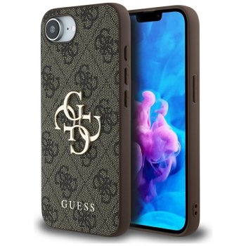 Guess 4G Big Logo dėklas, skirtas iPhone 16e, rudas