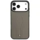Mercedes dėklas iPhone 17 Pro Max telefonui Leather The Move MagSafe, smėlio spalvos