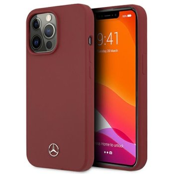 Mercedes Silicone Line dėklas Apple iPhone 13 Pro Max, Raudonas