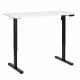 ModernHome elektrinis reguliuojamo aukščio stalas 120x60 cm baltas