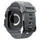 Spigen Rugged Armor Pro dėklas-dirželis, skirtas Apple Watch 10 46mm, pilkas