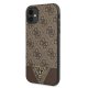 Guess 4G Triangle dėklas, skirtas Apple iPhone 11 / Xr, rudas