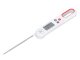 Folding Kitchen Thermometer with LCD Display for Meat and Liquids, White