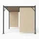 Plieninė sodo pergola Multigarden, 3x4 m, smėlio spalvos
