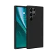 Silikoninis dėklas Etteri Silicone Case skirtas Samsung Galaxy S25 Ultra, juodas