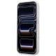 Guess Stripe Peony 4G Logo MagSafe dėklas iPhone 17 / 18 Pro Max, rožinis
