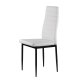 ModernHome modernios valgomojo kėdės, 4 vnt., baltos