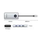 Dokstacija Orico PW11 6-in-1 USB-C, HDMI 4K, PD 100W, RJ45 2.5G, sidabrinė