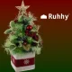 Papuošta dirbtinė eglutė Ruhhy 00022591, 45 cm