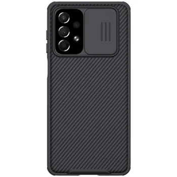 Nillkin CamShield Pro dėklas telefonui Samsung Galaxy A73 su kameros dangteliu, juodas