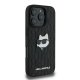 Apple iPhone 16 Pro Max 6.9\'\' Karl Lagerfeld Monogram Choupette Head Pin Cover Case, Black
