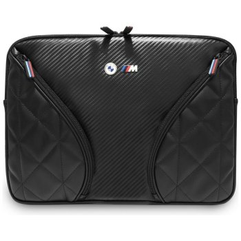 BMW Carbon Pockets & Metal Logo dėklas 14" nešiojamam kompiuteriui, juodas