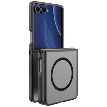 Dėklas Uniq Veren AF telefonui Samsung Galaxy Z Flip 8 su MagClick, juodas