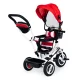 ECOTOYS 3-in-1 Toddler Tricycle with Push Handle and Canopy, Red