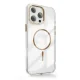Dėklas Clear Thin Mag skirtas iPhone 17 Air 6.6\", auksinis