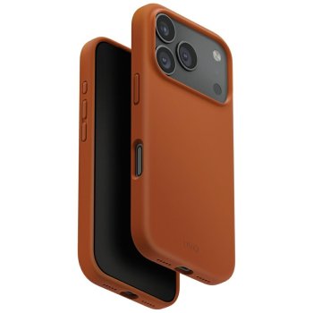 Uniq Lino Magclick Charging dėklas, skirtas iPhone 17 Pro, oranžinis
