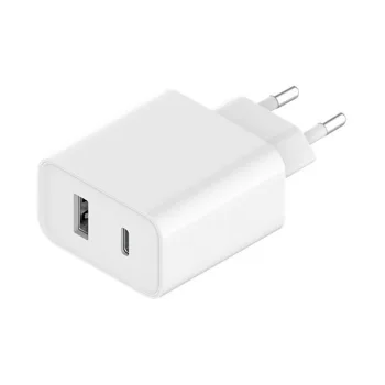 Sieninis įkroviklis Xiaomi Travel Charger Combo USB-A/USB-C 33W PD, baltas (BHR4996GL)
