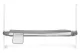 Ecotoys lovos apsauginis barjeras vaikams, 150 cm, pilka/balta