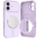 Tech-Protect Silicone MagSafe dėklas, skirtas iPhone 17 - violetinis
