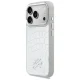 Karl Lagerfeld Croco KL Script Logo MagSafe Phone Case Cover iPhone 17 Pro - Silver