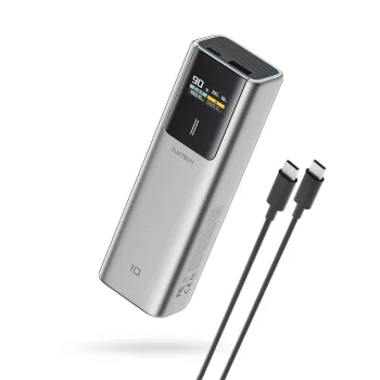 CUKTECH CKPB100PGLBL Power Bank 150W 10000mAh USB-C USB-A - Gray