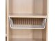 Under-Shelf Hanging Metal Basket, White