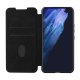 Samsung Galaxy S22+ Plus 5G (SM-S906) Nillkin Qin atverāiamasis dėklas, juodas