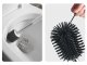 Silicone Toilet Brush 43 cm, White/Gray
