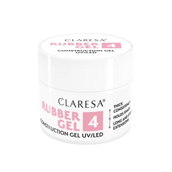 Claresa Rubber Builder Gel Shade 4 Medium Raspberry Pink, 12g