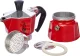 Bialetti Moka Express 1TZ espresso kavinukas, Raudona
