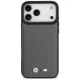 BMW dėklas iPhone 17 Pro Max telefonui M Quilted Logo MagSafe, grafito spalvos