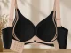 Moteriška besiūlė sportinė liemenėlė Push Up, juoda, XL dydis
