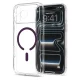 Spigen Ultra Hybrid Mag MagSafe case for iPhone 18 Pro Max / 17 Pro Max, clear/burgundy