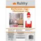 Ruhhy kalėdinis vonios kilimėlių rinkinys (3 dalys), raudonas