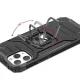 Wozinsky Ring Armor dėklas iPhone 14 Pro Max telefonui, sidabrinis