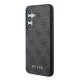 Guess Samsung Galaxy S24 dėklas 4G Metal Gold Logo, juodas