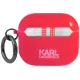 Karl Lagerfeld AirPods 3 dėklas Choupette Head, rožinis