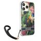 Apple iPhone 13 Pro Max 6.7\'\' Guess Flower Strap Case Cover (GUHCP13XHFLSB), Blue
