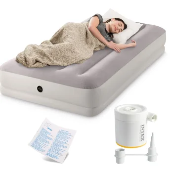 Pripučiamas čiužinys Intex 64177 su USB pompa, 191x99x30 cm