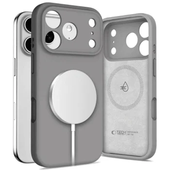 Tech-Protect Silicone MagSafe Phone Case Cover iPhone 17 Pro Max - Gray
