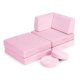 Modulinė vaikiška sofa Ecotoys TMSRT-14, 8 dalių, rožinė