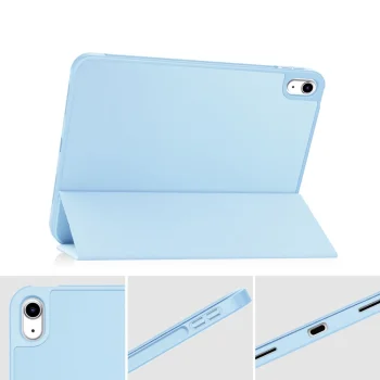 Atverčiamasis dėklas Tech-Protect SC Pen iPad 10.9" 2022, šviesiai mėlynas