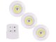 Wireless COB LED Lights with Remote Control, 3 pcs