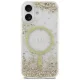 Guess Resin Bottom Glitter MagSafe dėklas skirtas iPhone 17, auksinis