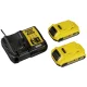 Akumuliatorinis smūginis gręžtuvas-suktuvas DeWalt DCD709D2T-QW 18V 2x 2.0Ah