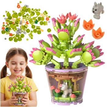 Iso Trade Building Blocks - Flowers, 172 pieces