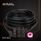 Ruhhy 26133 Pipe Cleaning Hose with Adapters, 20m, Black