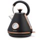 Berdsen BD-701 elektrinis virdulys su termometru, 1.7 l, juodas